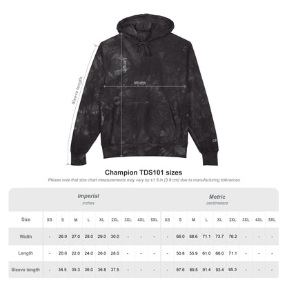 Unisex Champion Tie-Dye Hoodie (Embroidery)