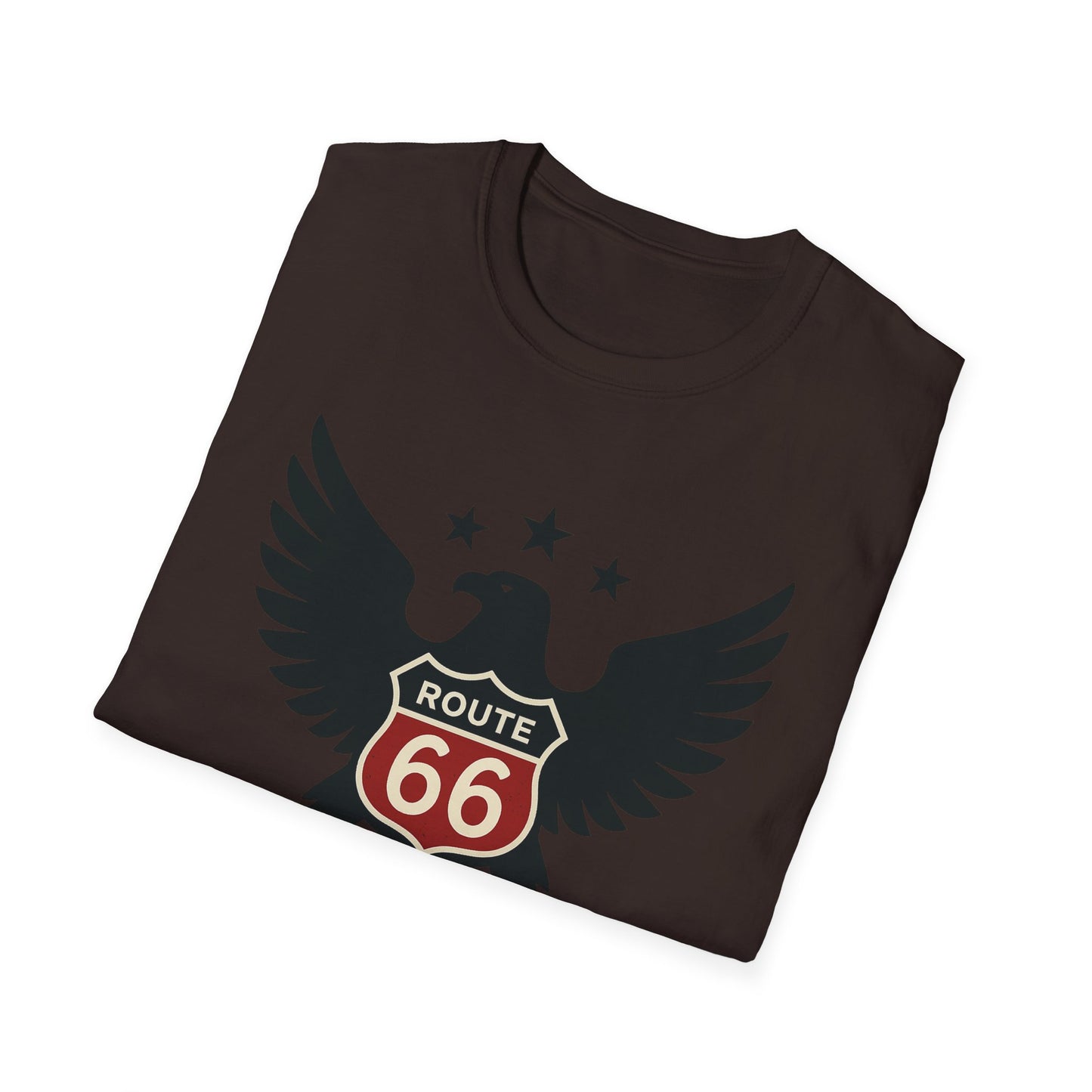 American Route 66 Eagle T-Shirt — Made in USA Vintage Roadtrip Tee