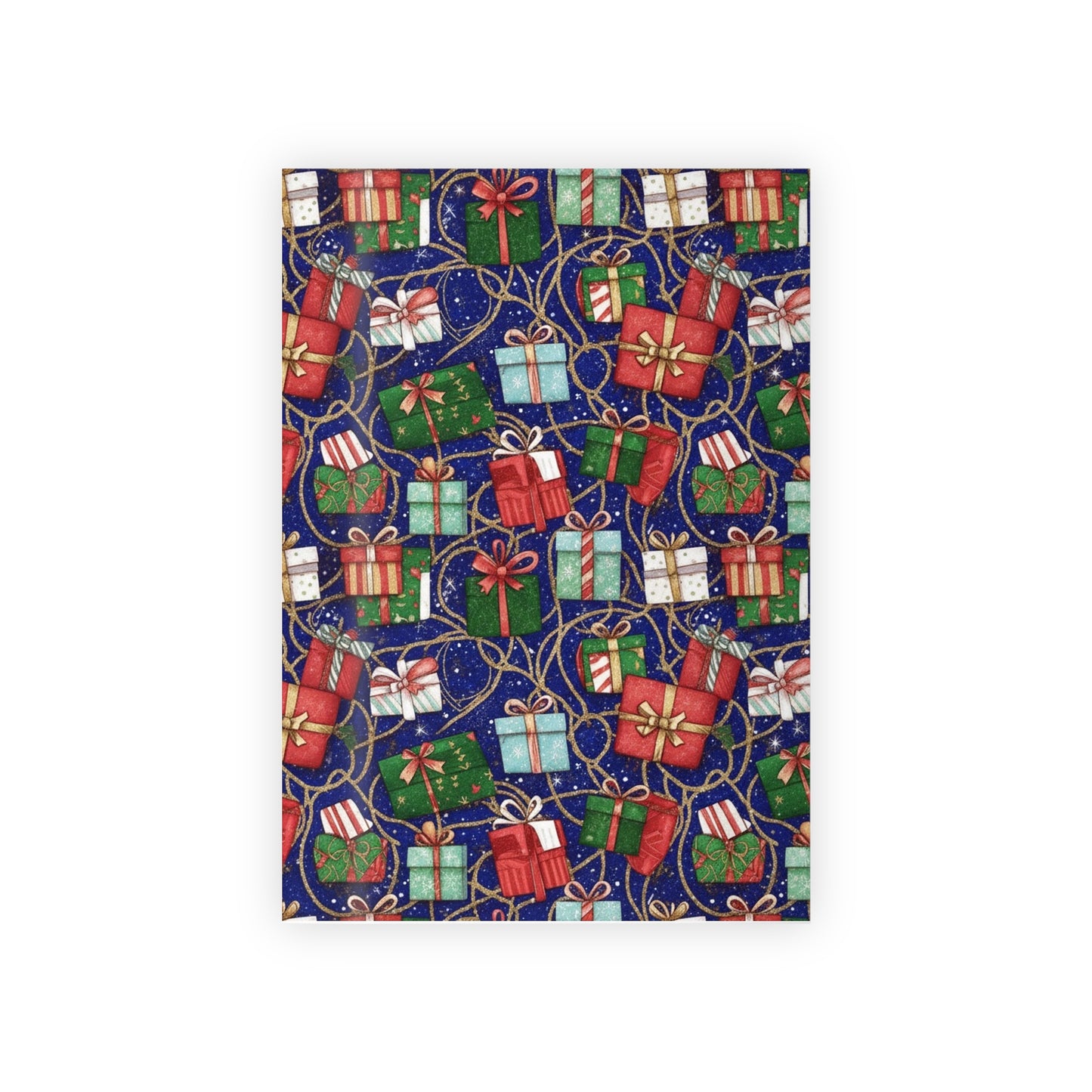 Festive Christmas Gift Wrapping Paper Roll