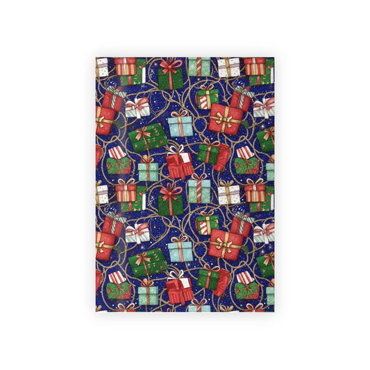 Festive Christmas Gift Wrapping Paper Roll