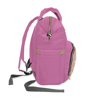 Pink Swan Diaper Backpack – Multifunctional Baby Changing Bag