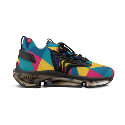 men's Colorful Geometric Mesh Sneakers — Men's Athletic Casual Shoes (free shipping)