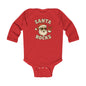 Infant Bodysuit — 'Santa Rocks' Cute Rocker Santa Baby Onesie, Christmas Holiday Outfit