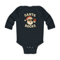 Infant Bodysuit — 'Santa Rocks' Cute Rocker Santa Baby Onesie, Christmas Holiday Outfit