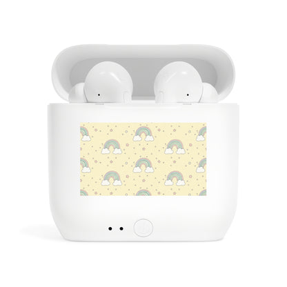 Wireless Earbuds Case — Pastel Rainbow Pattern Charging Case