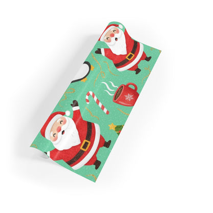 Santa and friends Gift Wrapping Paper Rolls, 1pc