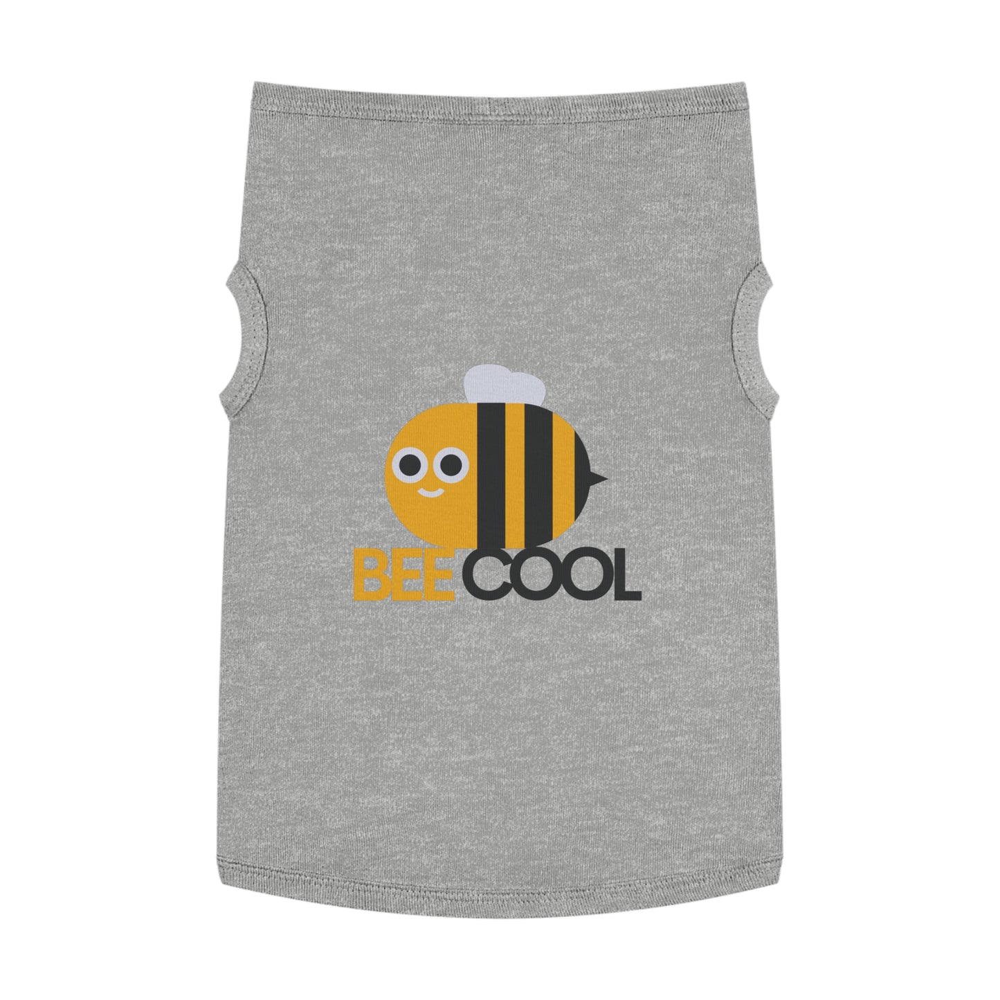 Bee Cool Pet Tank Top — Cute Yellow Bee Dog Shirt