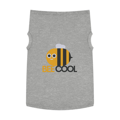 Bee Cool Pet Tank Top — Cute Yellow Bee Dog Shirt