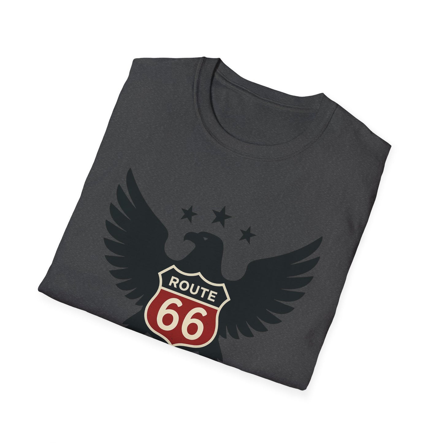 American Route 66 Eagle T-Shirt — Made in USA Vintage Roadtrip Tee