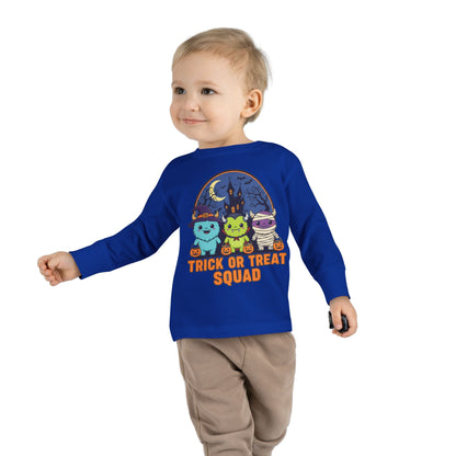 Toddler Halloween Long Sleeve Tee - Trick or Treat Squad, Cute Kids Shirt, Halloween Costume Tee, Toddler Fall Apparel, Kids Halloween [...]