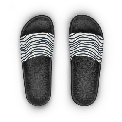 Women's Slide Sandals Minimalist Wavy Stripes / Organic Lines