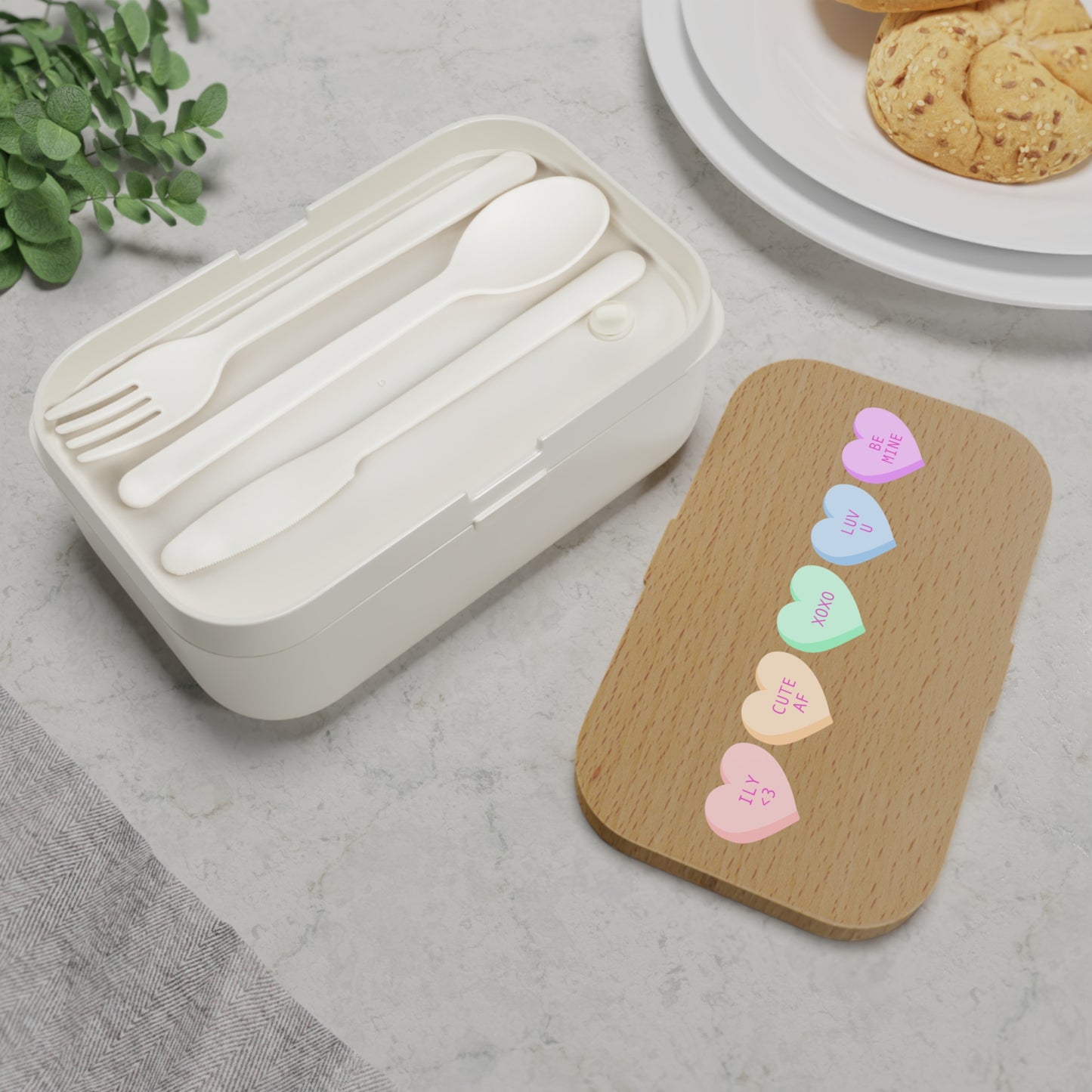 Cute Heart-Themed Bento Lunch Box - Perfect for Valentine's Day and Everyday Meal Prep