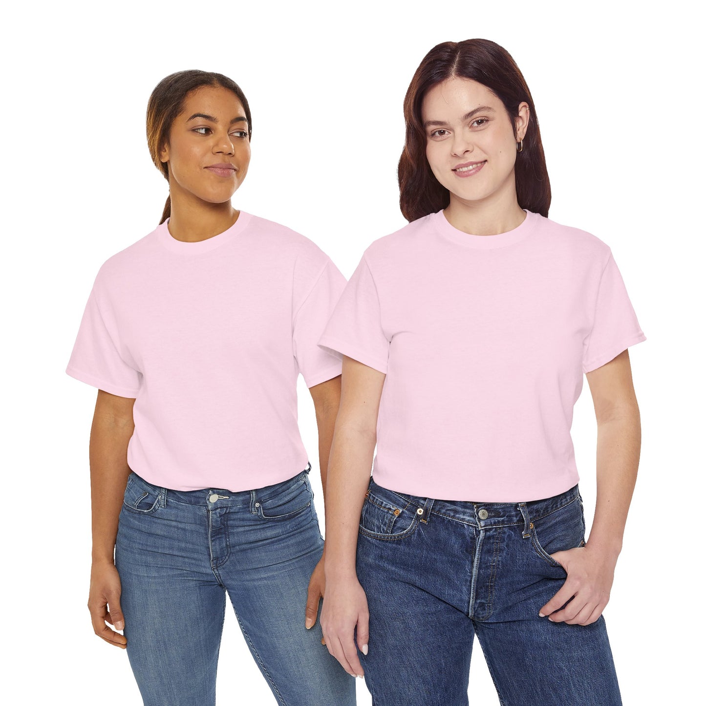 Women’s Casual light Pink Heavy Cotton Tee - Comfortable Everyday Wear