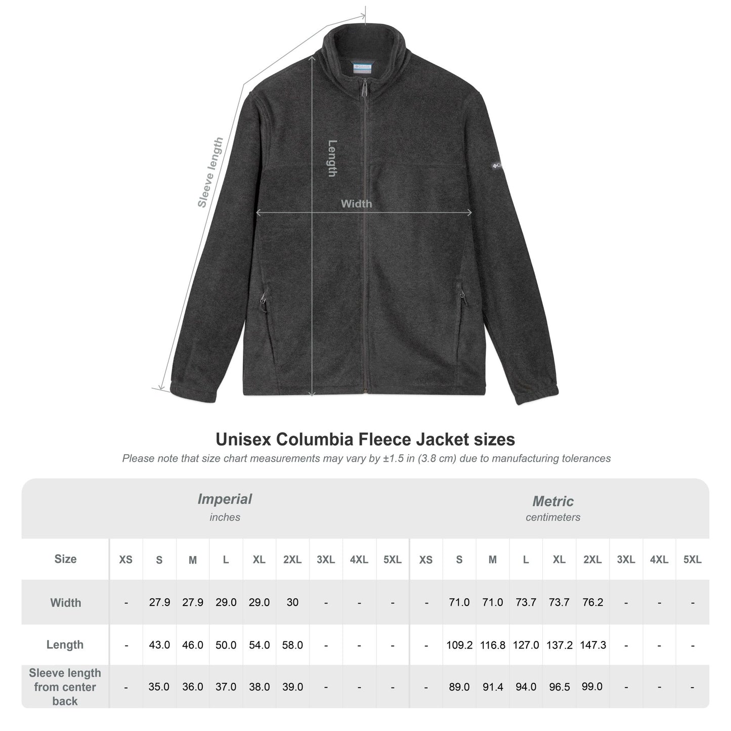 Columbia Fleece Jacket — Cozy Lightweight Zip-Up