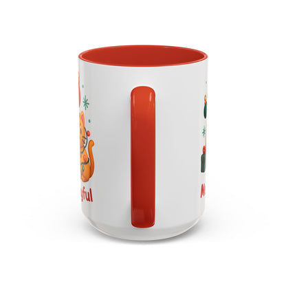 Christmas Animal Mug — "Merry & Playful" Accent Coffee Cup