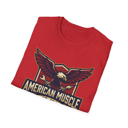 American Muscle Eagle T-Shirt — Vintage V8 Car Lover Tee