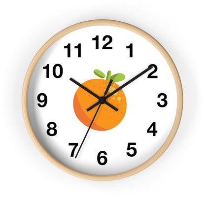 Cute Orange Fruit Wall Clock – Perfect for Kitchen Decor and Gift Ideas