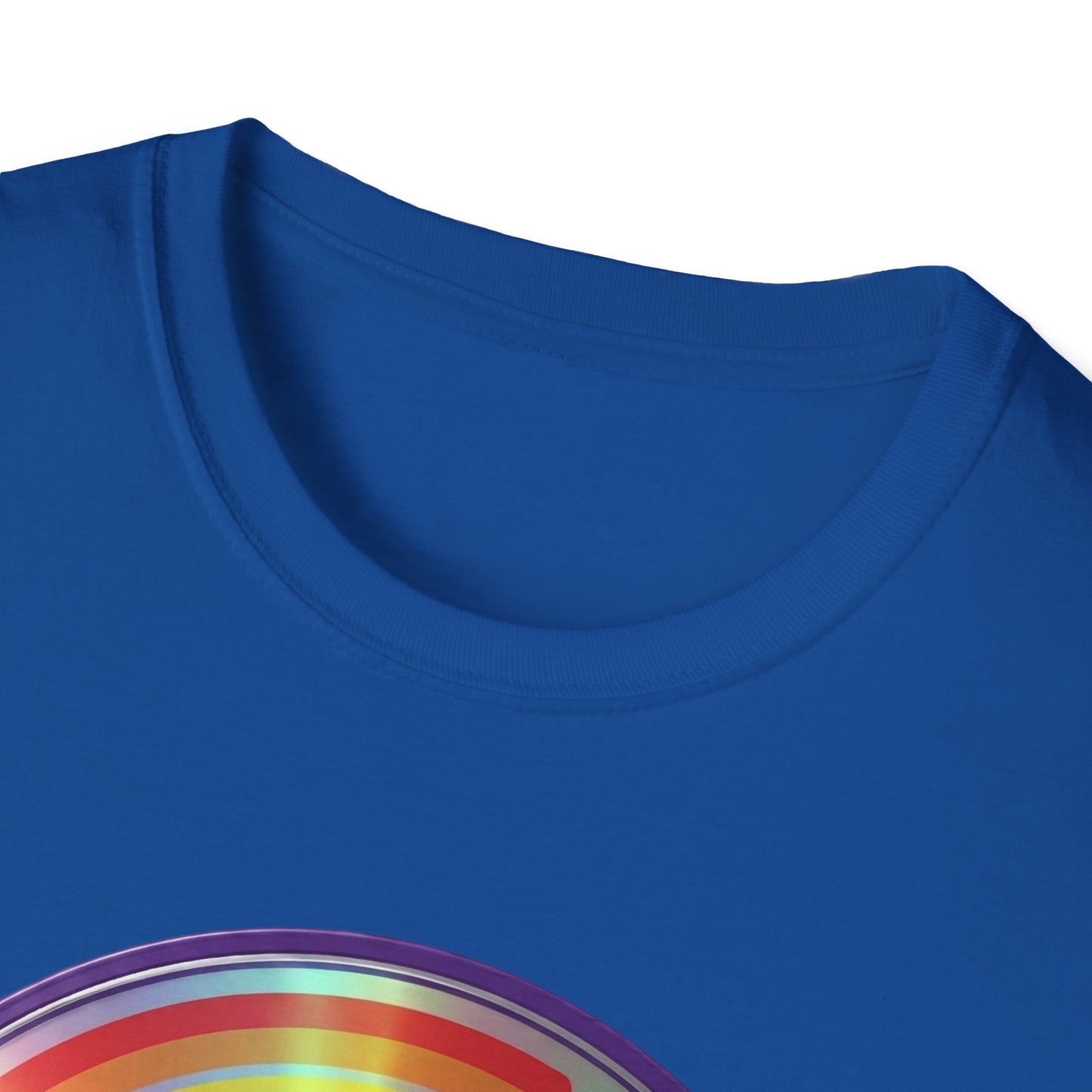 Retro Rainbow CD- Vinyl Record T-Shirt