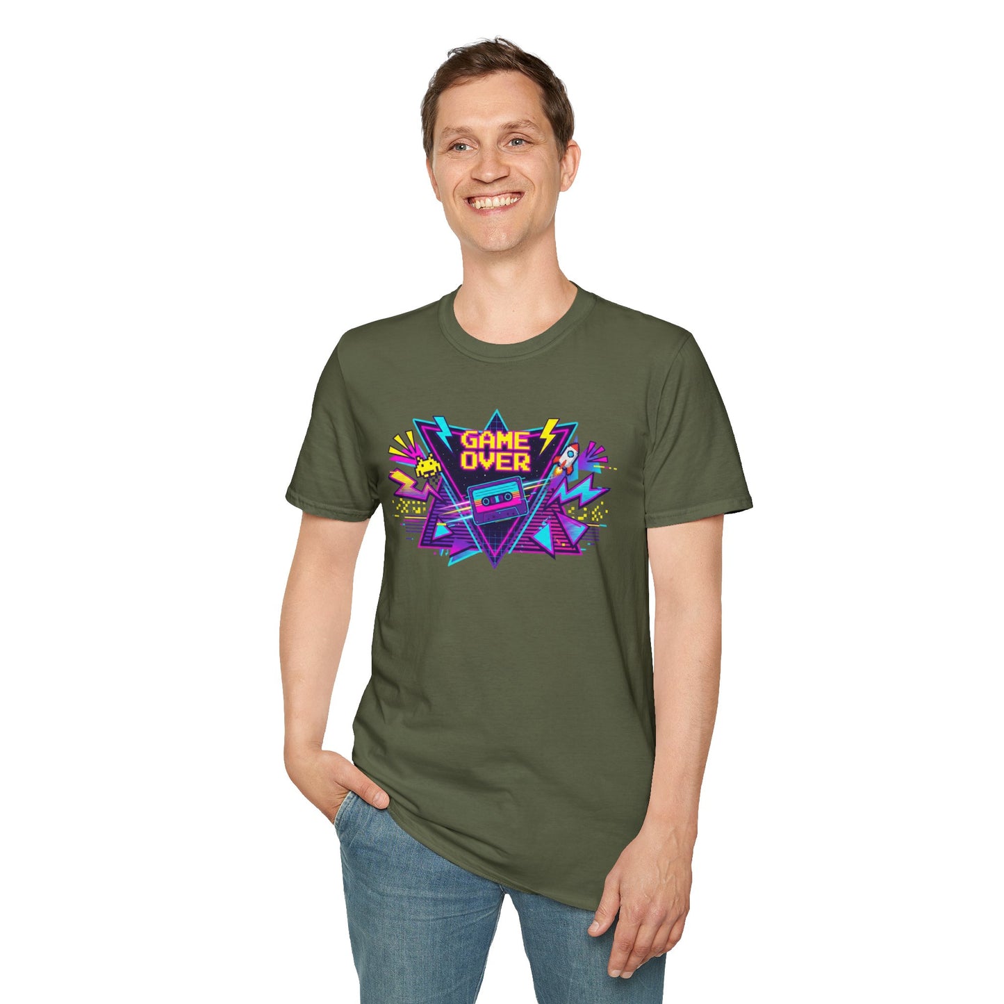 Retro 'Game Over' Graphic T-Shirt — 80s Arcade Gamer Tee
