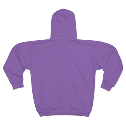 Women’s Vibrant light purple Zip Hoodie for All-Day Comfort