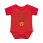 Merry & Bright Baby Bodysuit - Cute Reindeer Christmas Infant Onesie