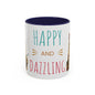 Happy and Dazzling smoking Cat Coffee Mug- cat smoking cigarette- funny (free shipping)