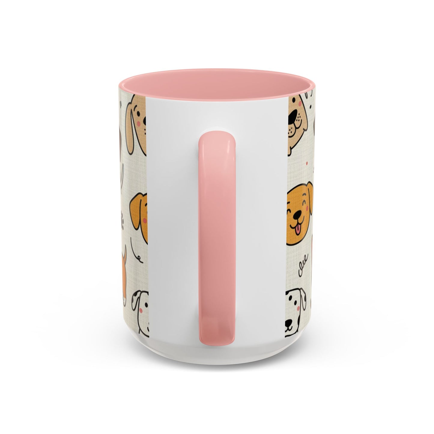 Cute Dog Pattern Accent Coffee Mug – Cute Cartoon Puppies 11/15oz