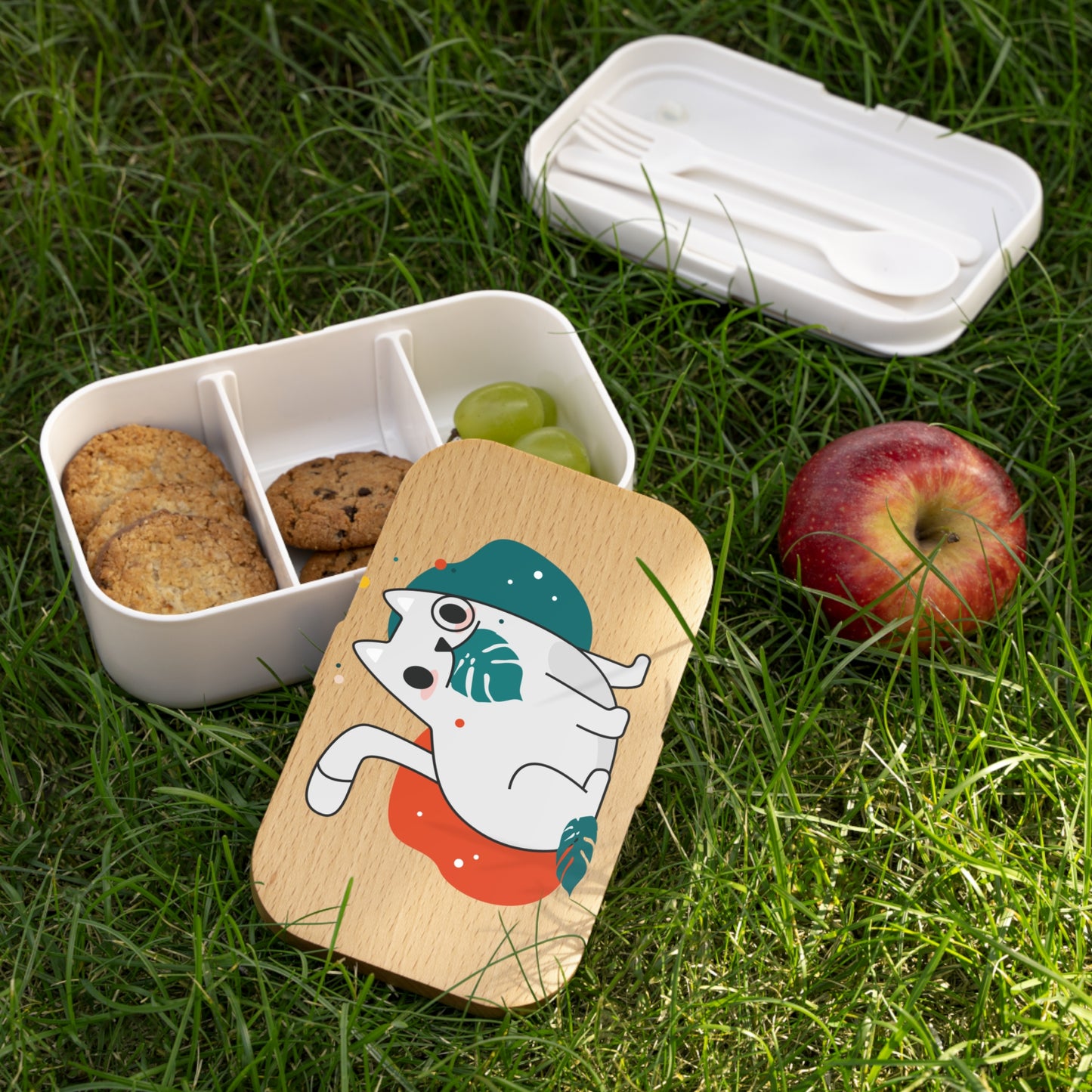 Cute Cat Bento Lunch Box - Eco-Friendly Meal Prep Container