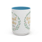 Warmest Wishes Holiday Coffee Mug — Festive Wreath Accent Mug (11/15oz)