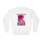 “Dream Life” girls “Barbie style” Youth Crewneck Sweatshirt — Retro Sunset Girl Graphic