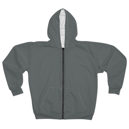 Women’s Cozy dark gray Zip Hoodie for All Seasons