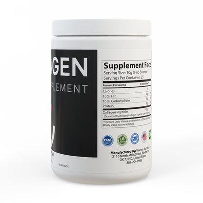 Collagen Peptides Type I & III Supplement (350g, 12.3oz)