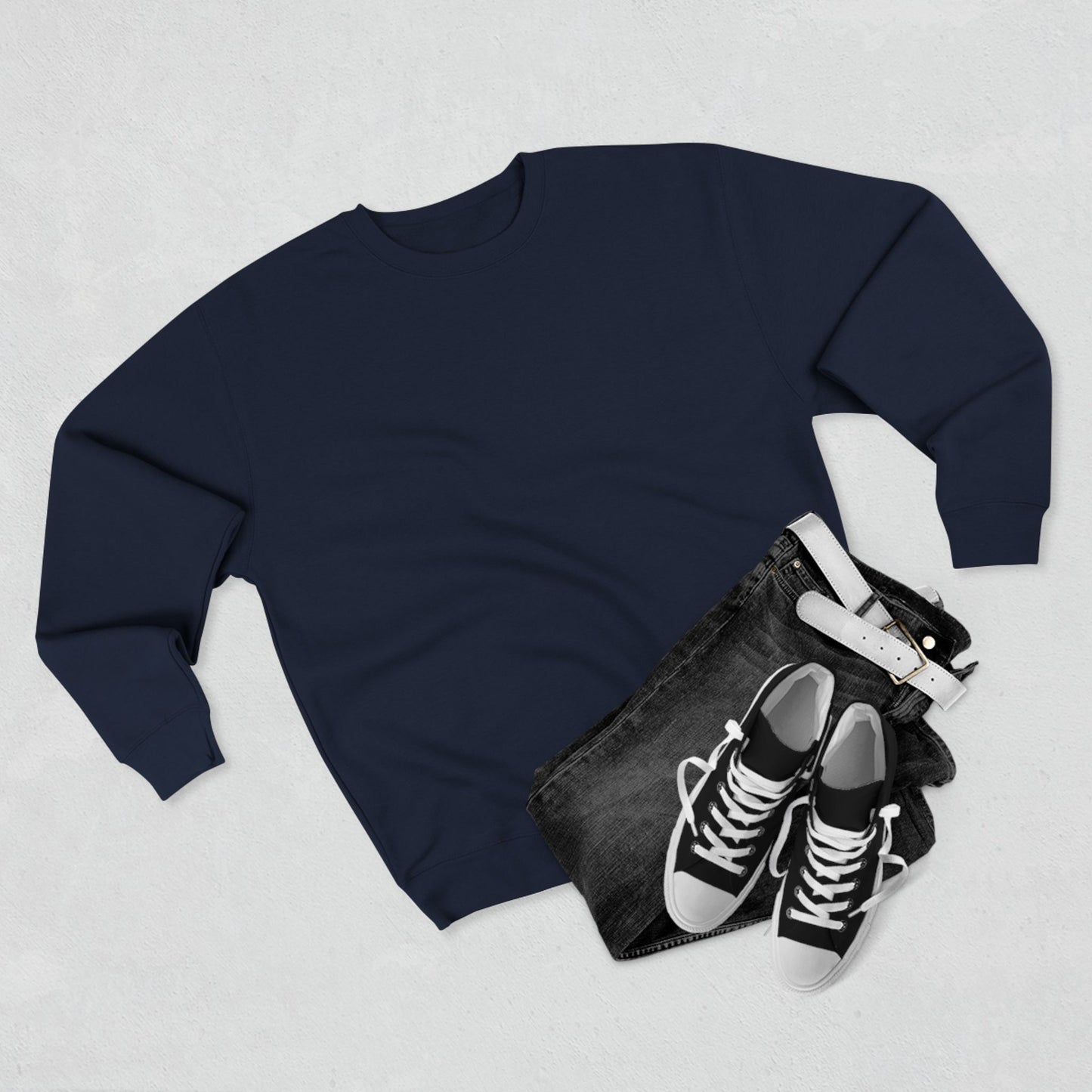 Women’s Cozy navy blue Crewneck Sweatshirt - Perfect for Everyday Comfort and Relaxation