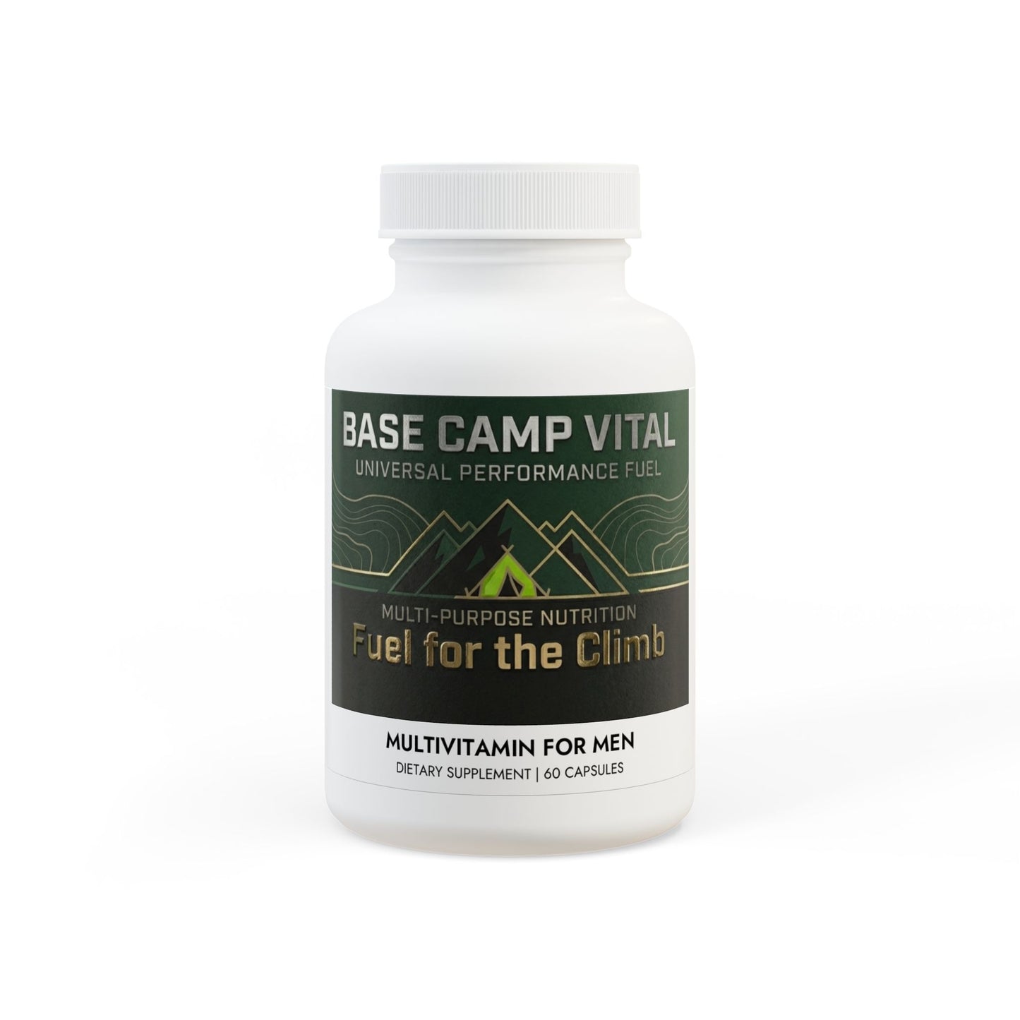 Base Camp Vital Men’s Multivitamin – Energy, Performance & Wellness | Supports the USO (60 Capsules) (free shipping)