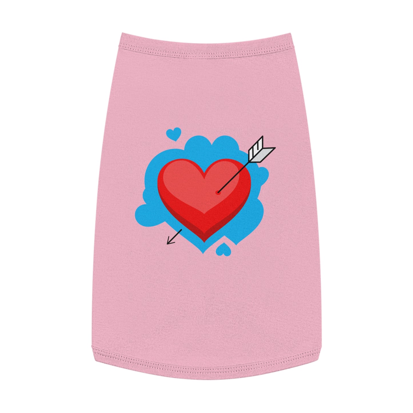 Pet Tank - Arrow Through Heart Cute Valentine Dog Shirt