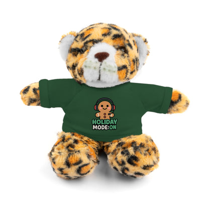 Holiday Mode On Gingerbread Bear Plush with Tee