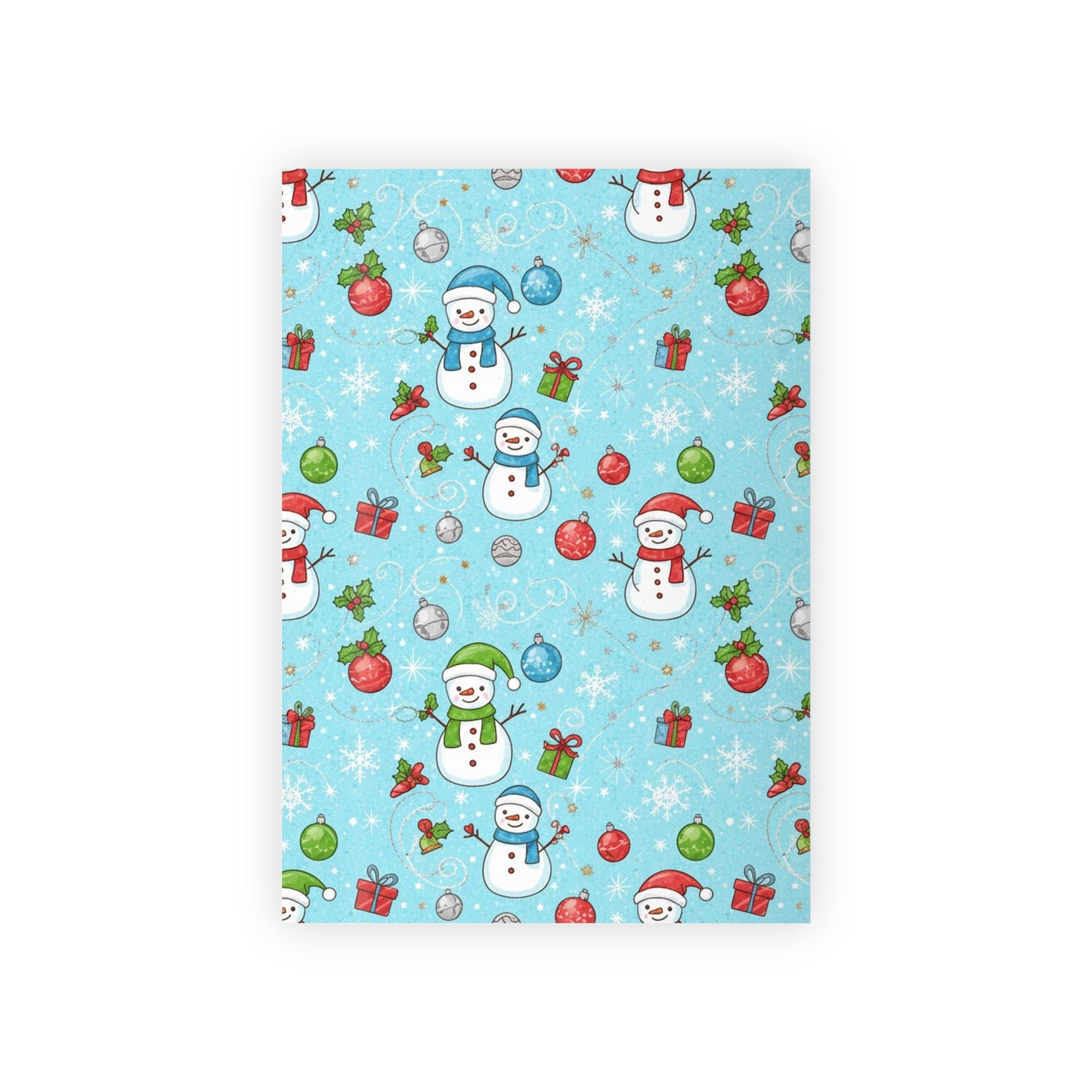 Snowman Holiday Gift Wrapping Paper Roll