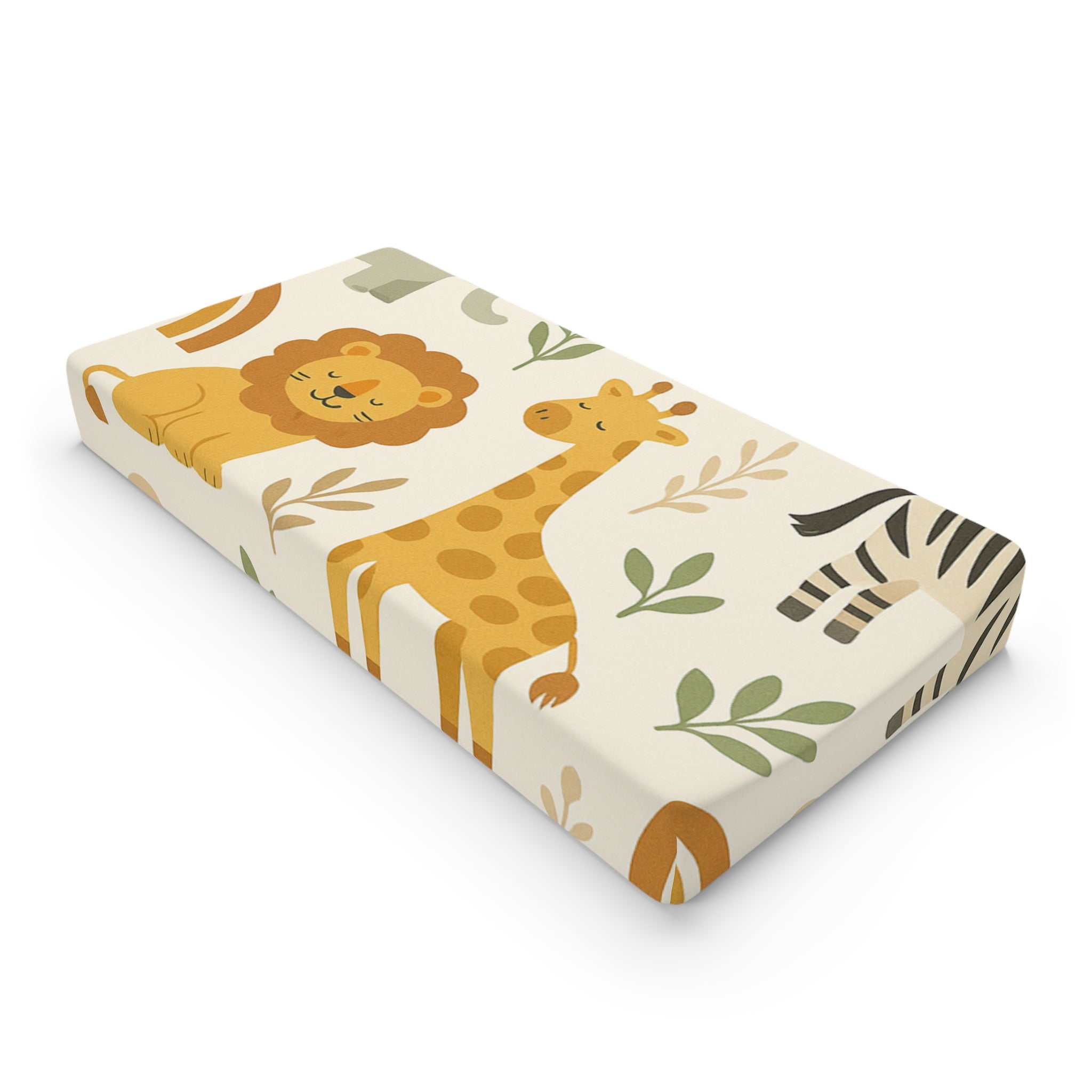 Safari Jungle Baby Changing Pad Cover - Cute Animal Print