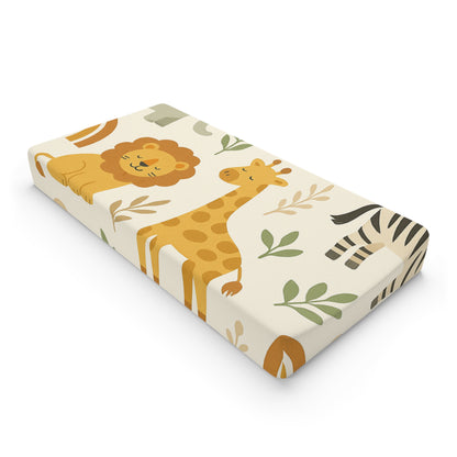 Safari Jungle Baby Changing Pad Cover - Cute Animal Print