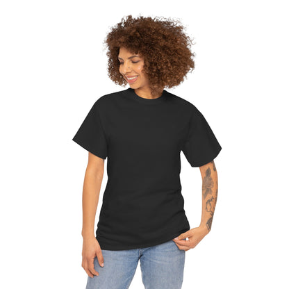 Women’s Casual Black Heavy Cotton Tee - Perfect for Everyday Comfort