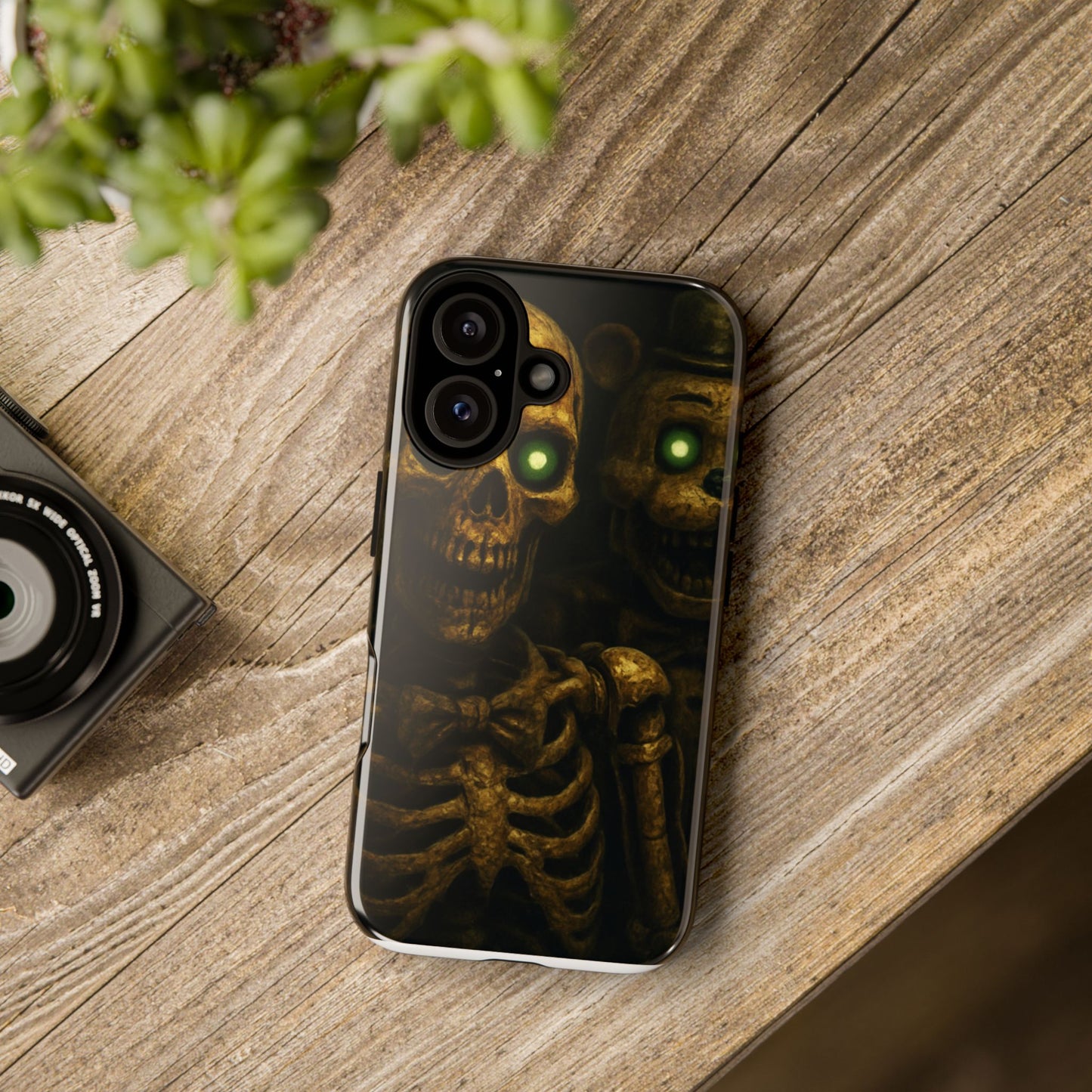Skull Phone Case - Tough Cases, Halloween Gift, Unique Phone Accessory, Quirky Tech Cover, Halloween Decor, Dark Aesthetic