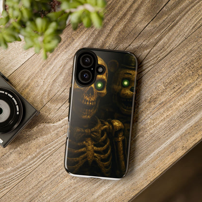 Skull Phone Case - Tough Cases, Halloween Gift, Unique Phone Accessory, Quirky Tech Cover, Halloween Decor, Dark Aesthetic