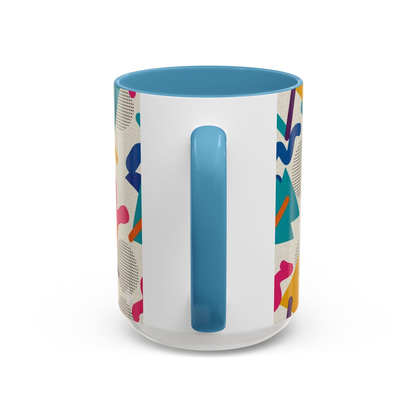 Retro Memphis Pattern Coffee Mug — 11/15oz Accent Ceramic Mug