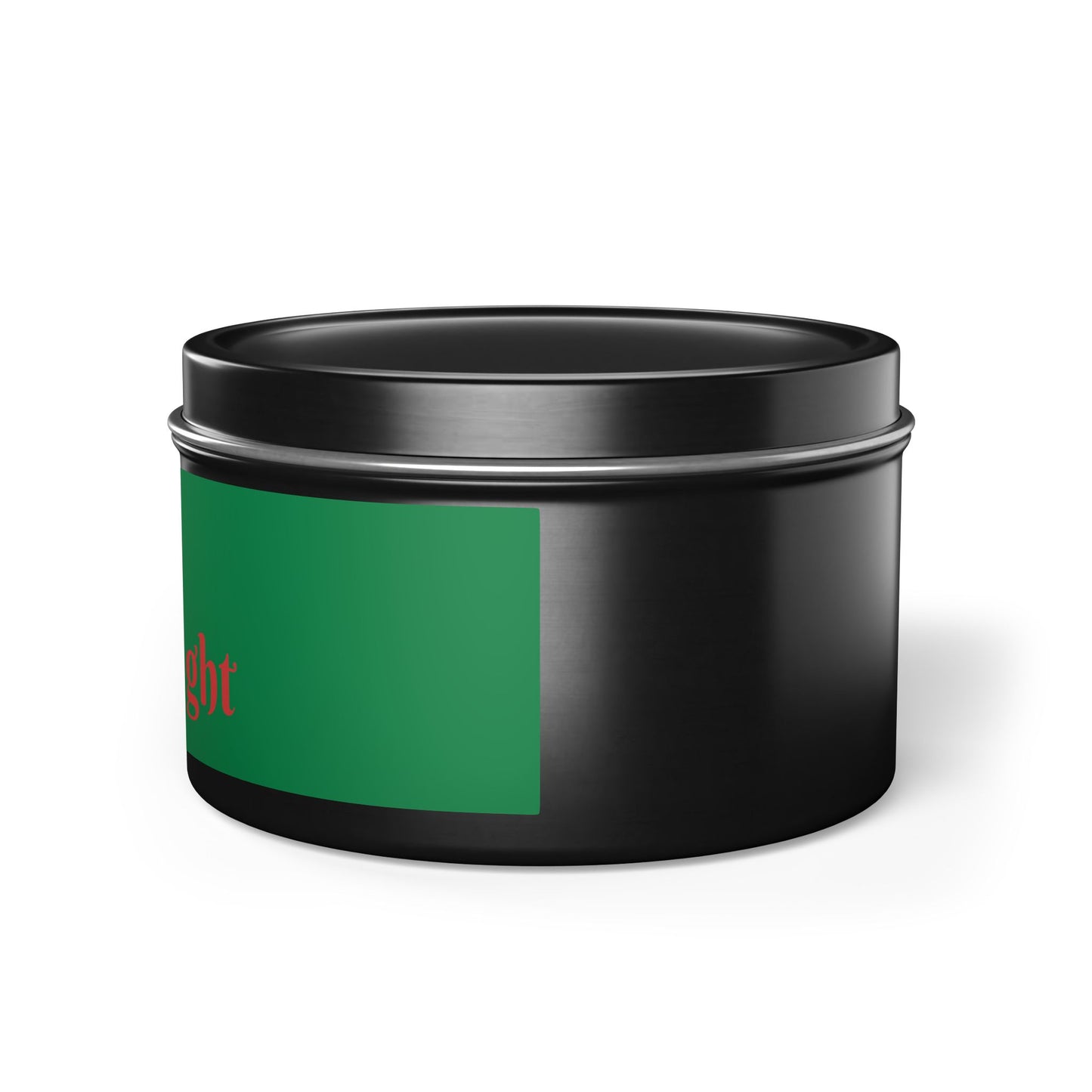 Merry & Bright Christmas eco-friendly Tin Candle — Holiday Scented Soy Candle- the give back candle collection