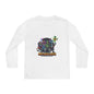 Youth boys Creepy Arcade Collecting Youth Long Sleeve Tee, Kids Gamer Shirt, Halloween Costume, Teen Casual Wear, Fantasy T-Shirt