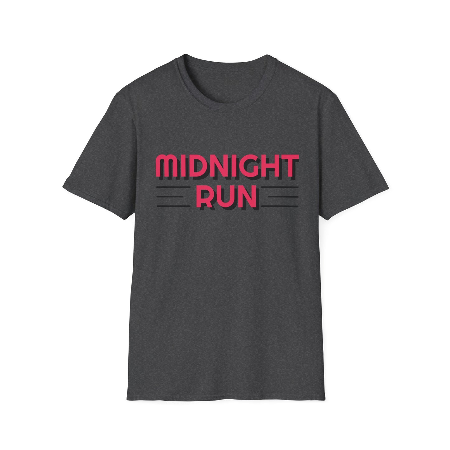 Midnight Run T-Shirt — Retro Pink Track Graphic Tee