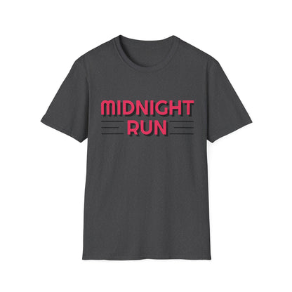 Midnight Run T-Shirt — Retro Pink Track Graphic Tee