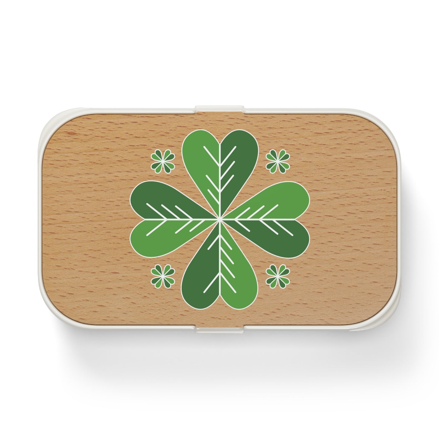 St. Patrick’s day Eco-Friendly Bento Lunch Box with Clover Design