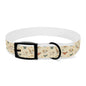 Cute Cartoon Dogs Dog Collar — Beige Puppy Pattern Adjustable Collar