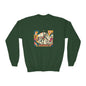 Youth Crewneck Sweatshirt — Retro Carousel Horse Graphic